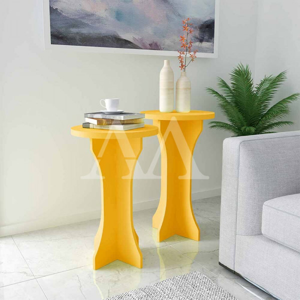 MESA APOIO ARTELY LUCK AMARELO